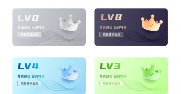 VIP会员等级卡片成长勋章APP移动端UI界面设计素材sketch模板